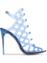 Load image into Gallery viewer, Icy- Blue transparent Heels