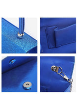 Load image into Gallery viewer, Angelic- Blue Glittery Purse
