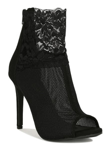 Lacy Darling- Lace Peep Toe Booties
