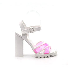Load image into Gallery viewer, Lilly- White and Pink Heels