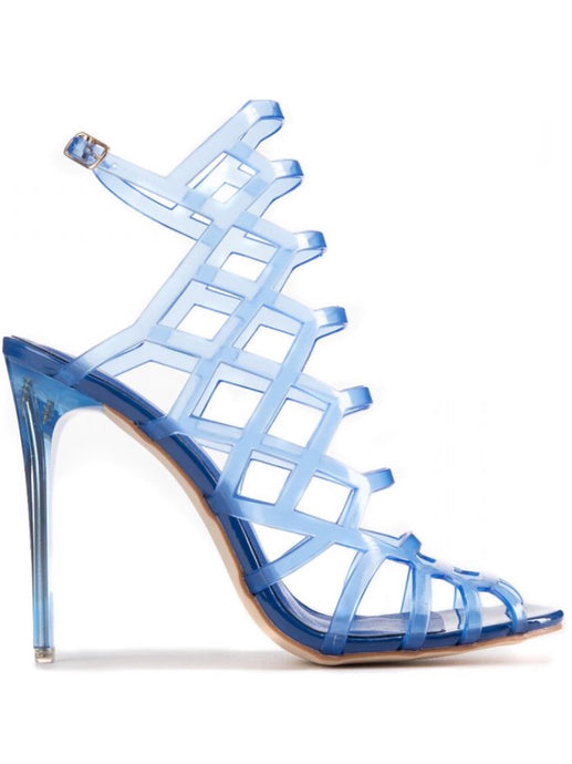 Icy- Blue transparent Heels