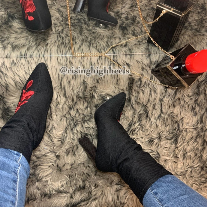 Queen of the Night- Knitted Calf Boots