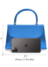 Load image into Gallery viewer, Angelic- Blue Glittery Purse