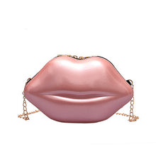 Load image into Gallery viewer, Pink Lip Shaped Purse